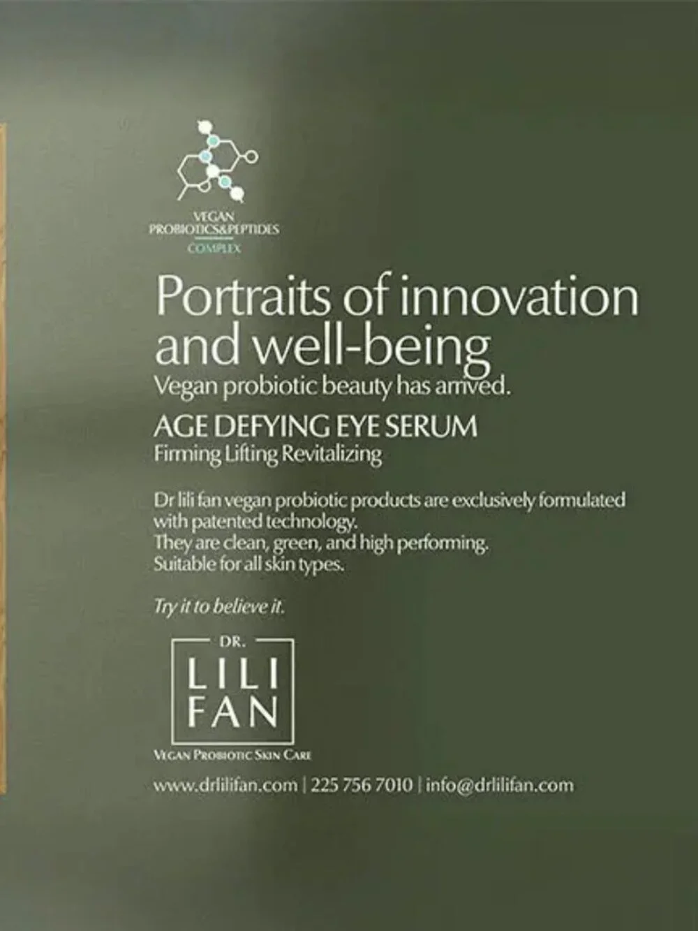 DR LILI FAN Probiotic Age-Defying Eye Serum (BRAND-NEW IN‎ BOX!)